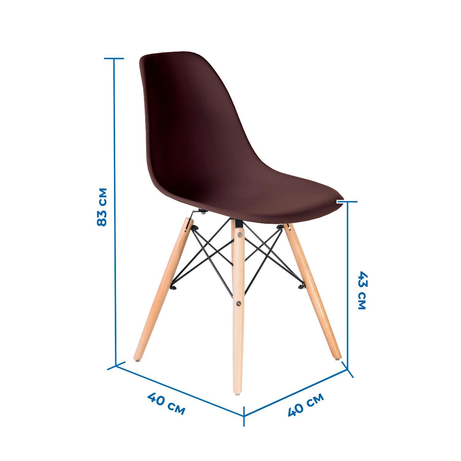 Набор стульев 2 шт SOKOLTEC HW9001-2BN - фото 3