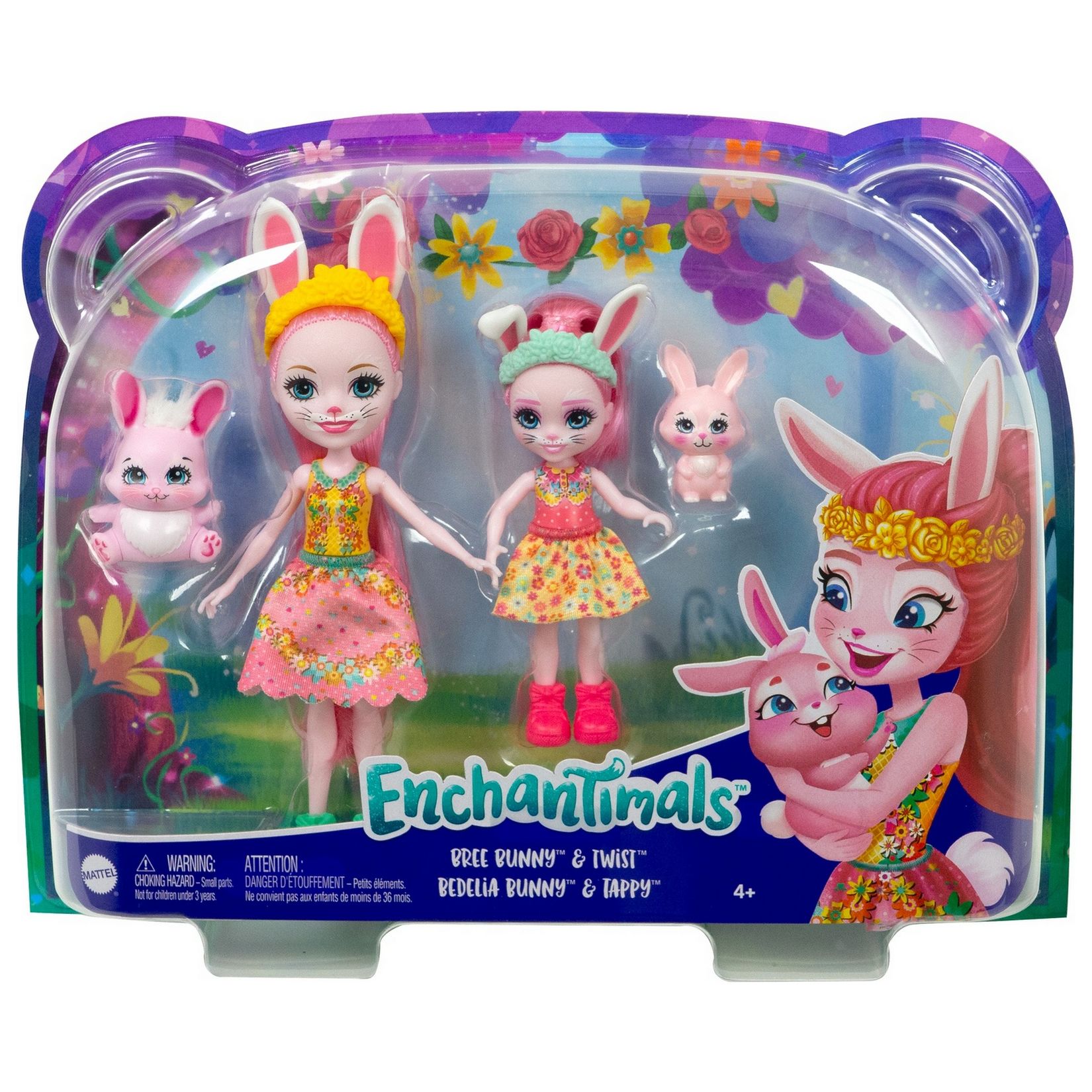 Набор игровой Enchantimals Сестрички с питомцами Бри и Беделия Кроля HCF84  купить по цене 799 ₽ в интернет-магазине Детский мир