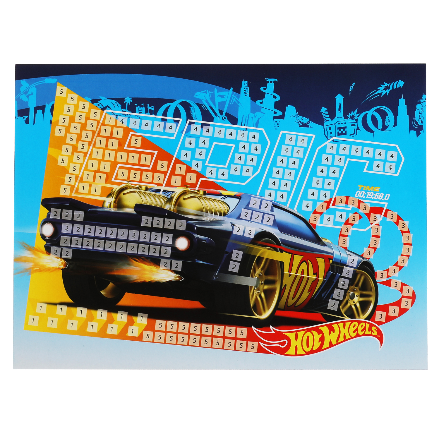 Набор для творчества МультиАРТ Hot Wheels аппликация мягкая мозаика 316327 - фото 4