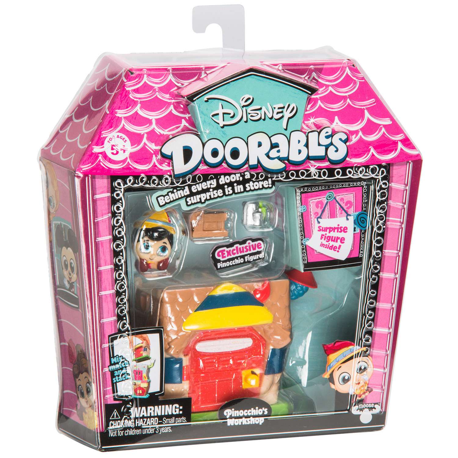 Мини-набор игровой Disney Doorables Пиноккио с 2 фигурками (Сюрприз) 69413 - фото 2
