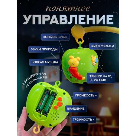 Музыкальный мобиль SHARKTOYS в кроватку