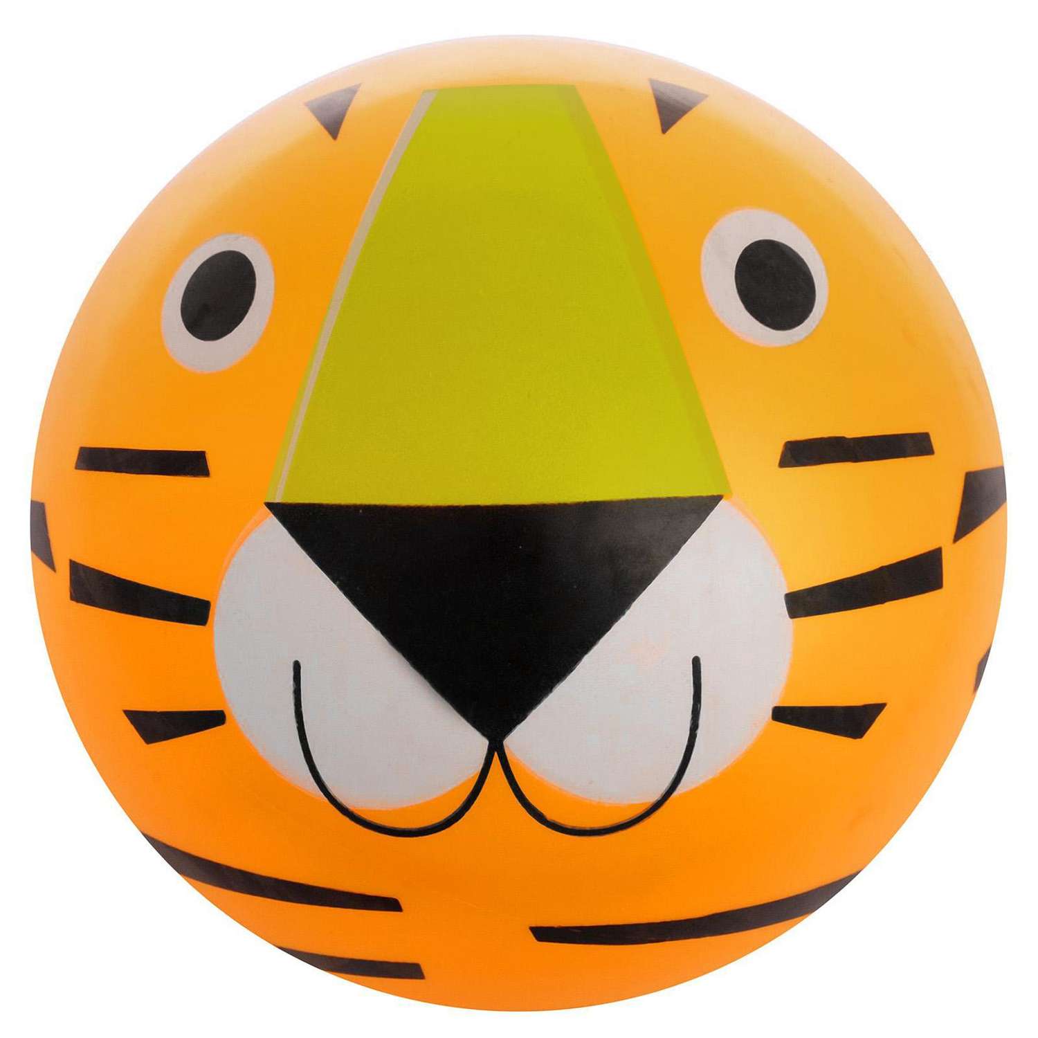 Мяч детский Zabiaka Тигренок 22 см цвет оранжевый - фото 1
