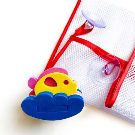 Сумка-сетка ElBascoToys для хранения игрушек в ванной с игрушкой для купания Рыбка