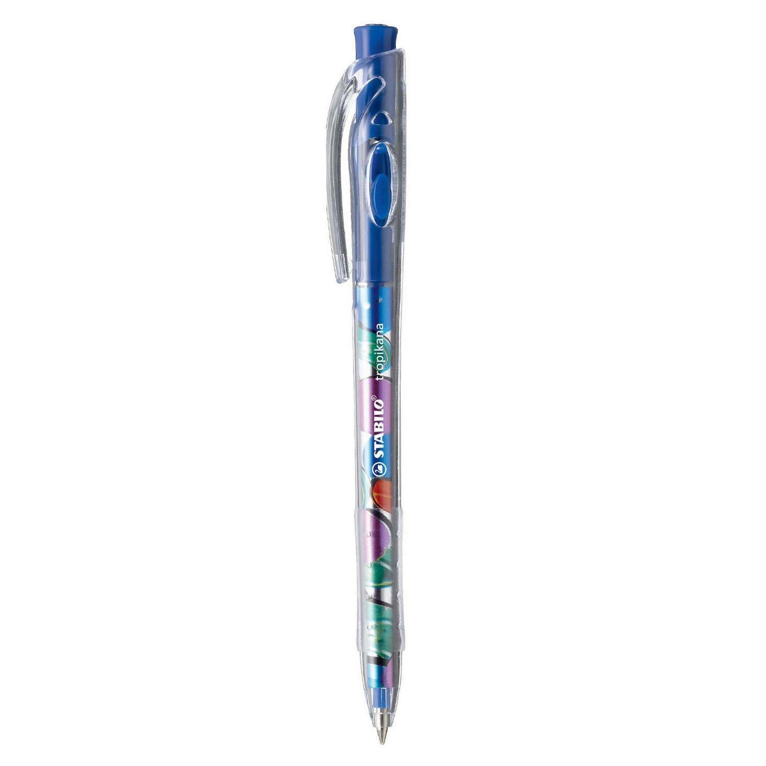 Ручка шариковая STABILO Tropikana автоматическая Синий 338/41-1B - фото 1