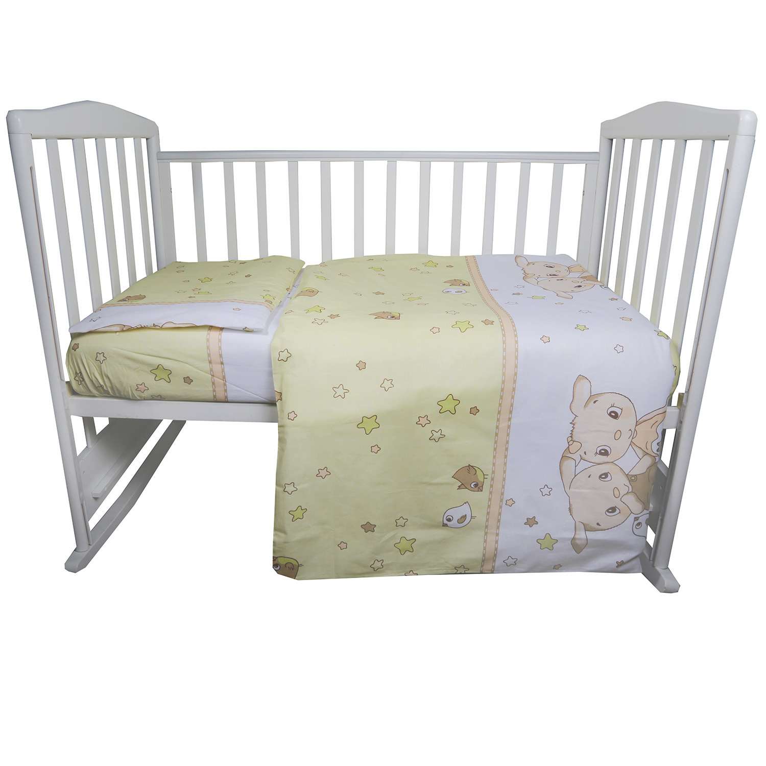 Комплект постельного белья Эдельвейс Друзья 3предмета Зеленый - фото 6