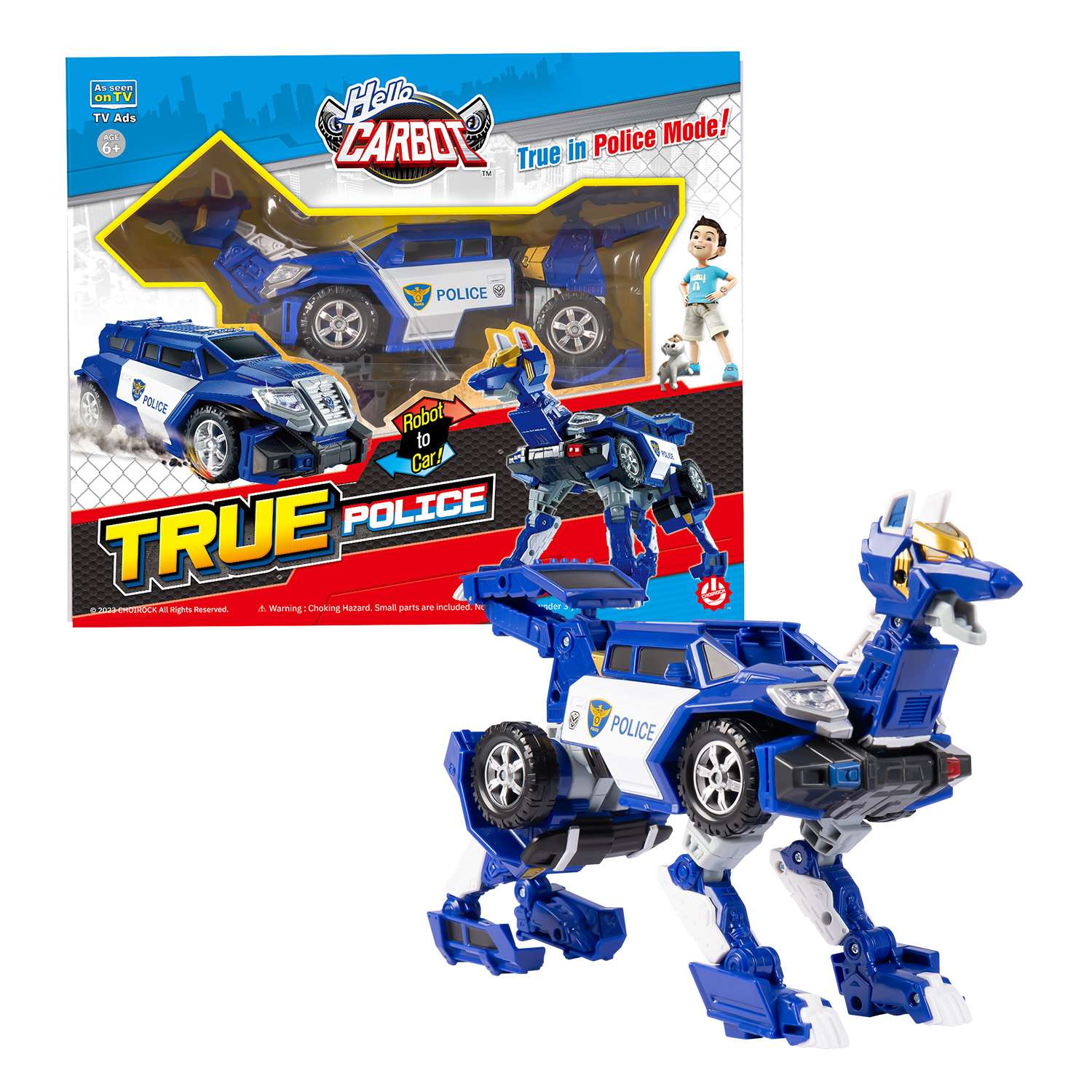 Игровой набор Hello Carbot True Police Трансформер - фото 4