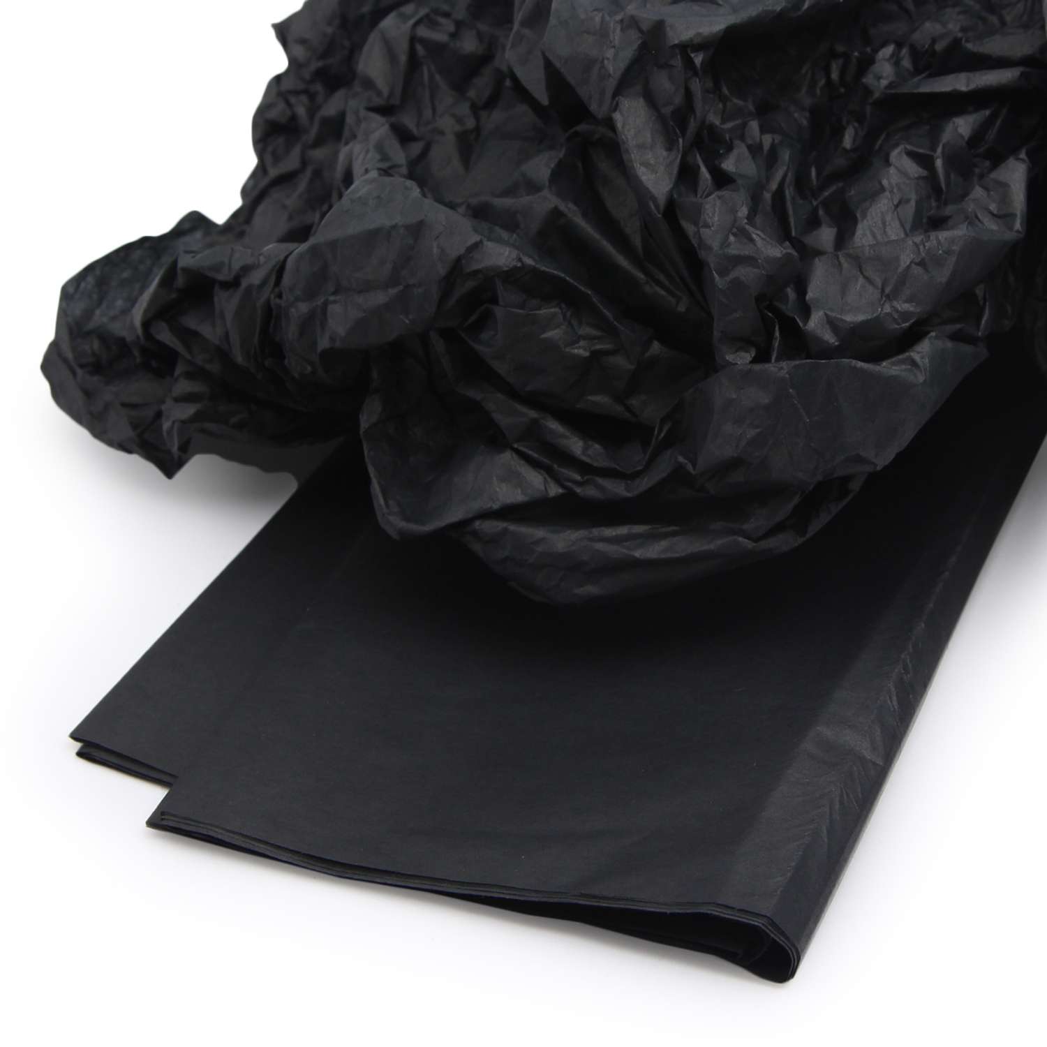 Бумага Astra Craft тишью тонкая для упаковки подарков цветов и творчества 50х70см 5 шт FT-51 черный - фото 2