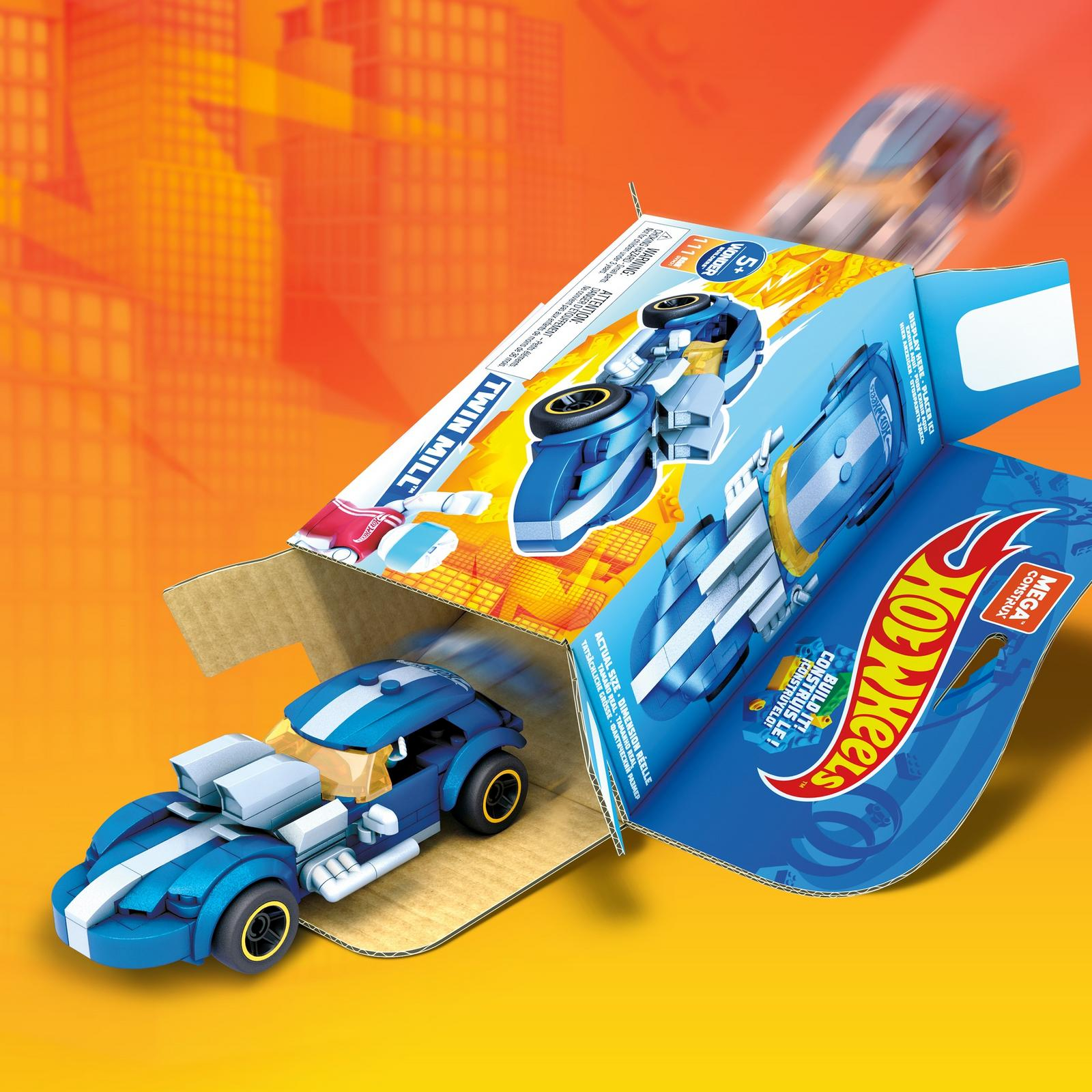 Конструктор Mega Construx Hot Wheels Машинка гоночная Твин Милл GVM31 - фото 8