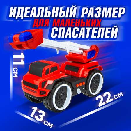 Автокран 1TOY фрикционный красный