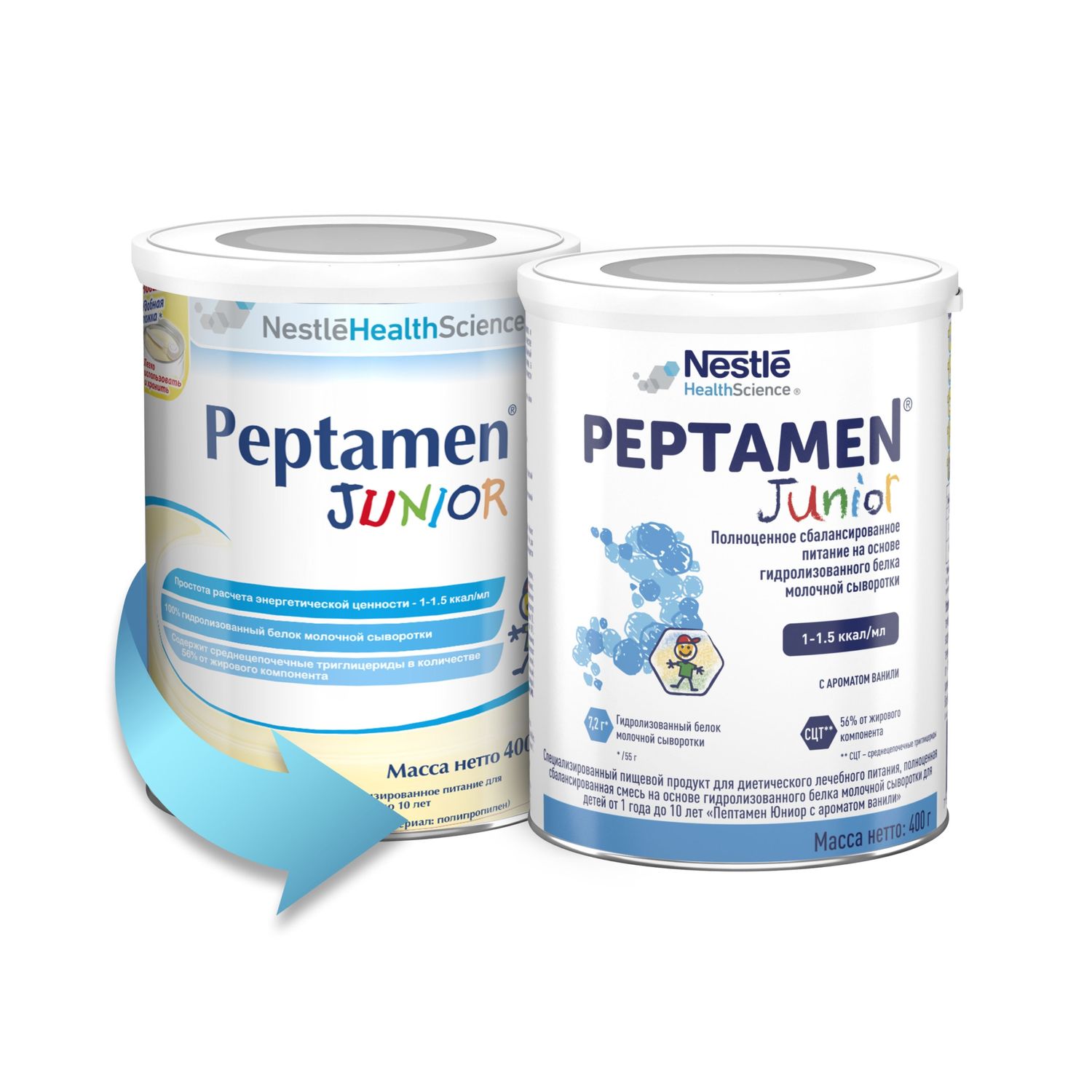 Смесь Nestle Peptamen Junior 400г с 1года - фото 6