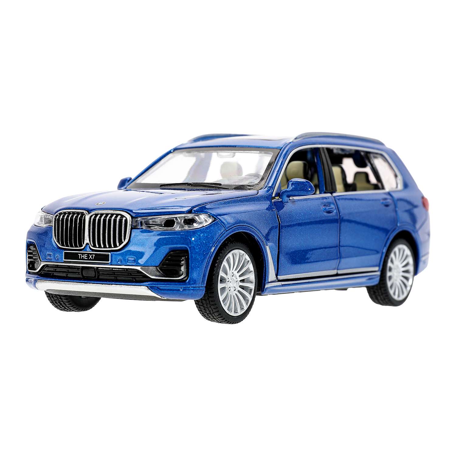 Автомобиль Технопарк BMW X7 синий 380125 - фото 3