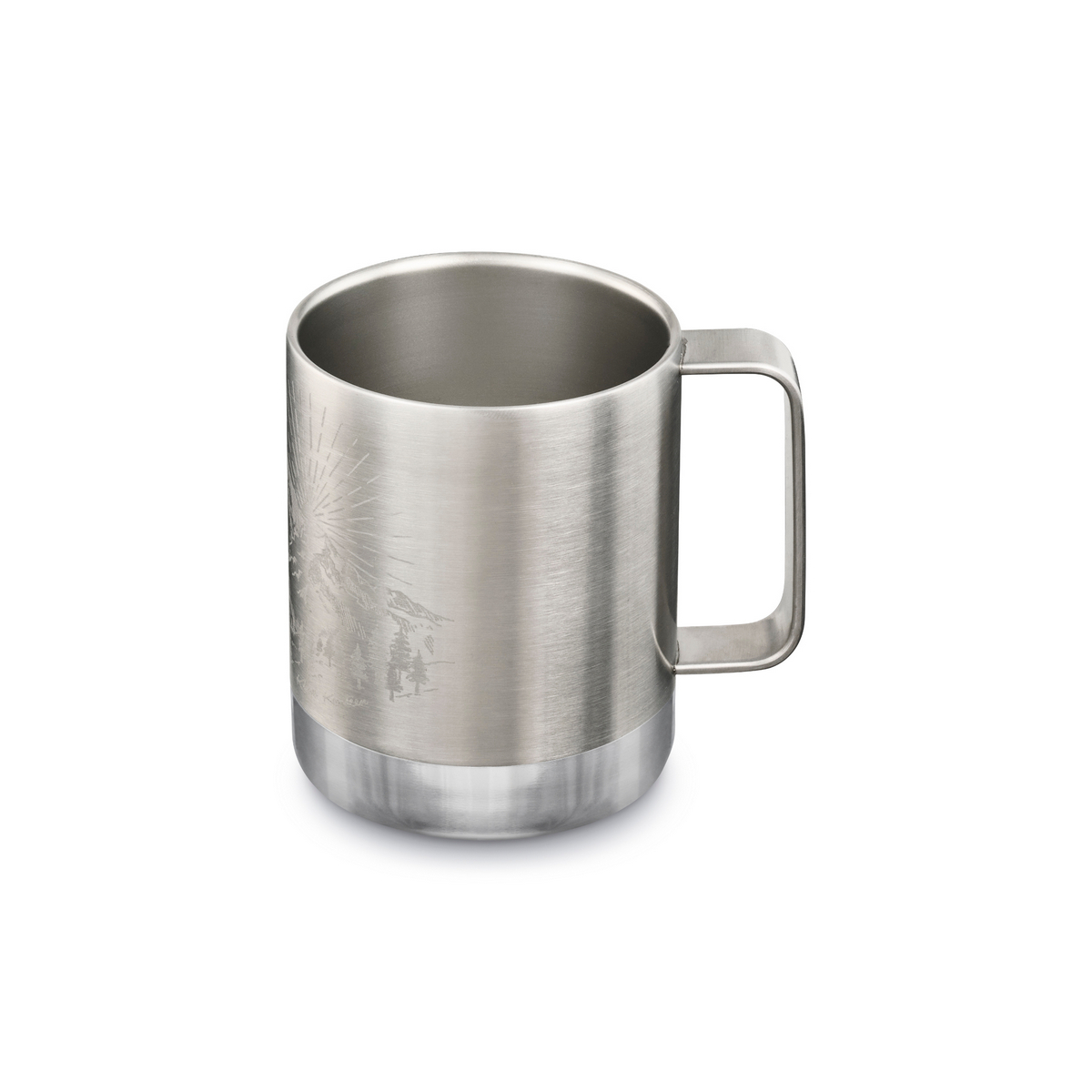 Термокружка Klean Kanteen Camp Mug 12oz Mountain Brushed Stainless 355 мл - фото 4