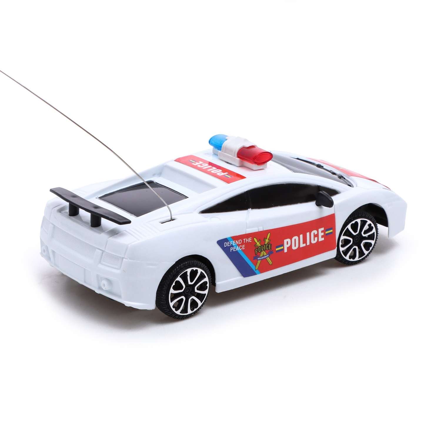 Машина Автоград радиоуправляемая «Полицейский патруль» работает от батареек цвет бело красный - фото 3