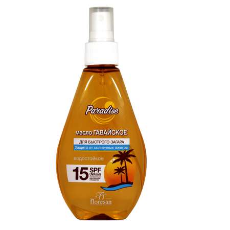 Масло FS floresan cosmetic для быстрого загара SPF 15 160мл