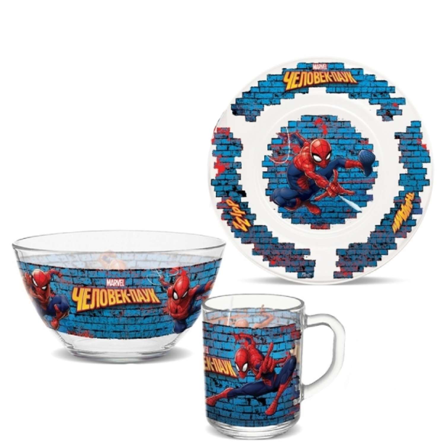 Набор посуды PrioritY Marvel Человек Паук - фото 1