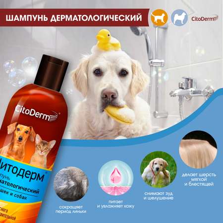 Шампунь для кошек и собак CitoDerm дерматологический 200мл