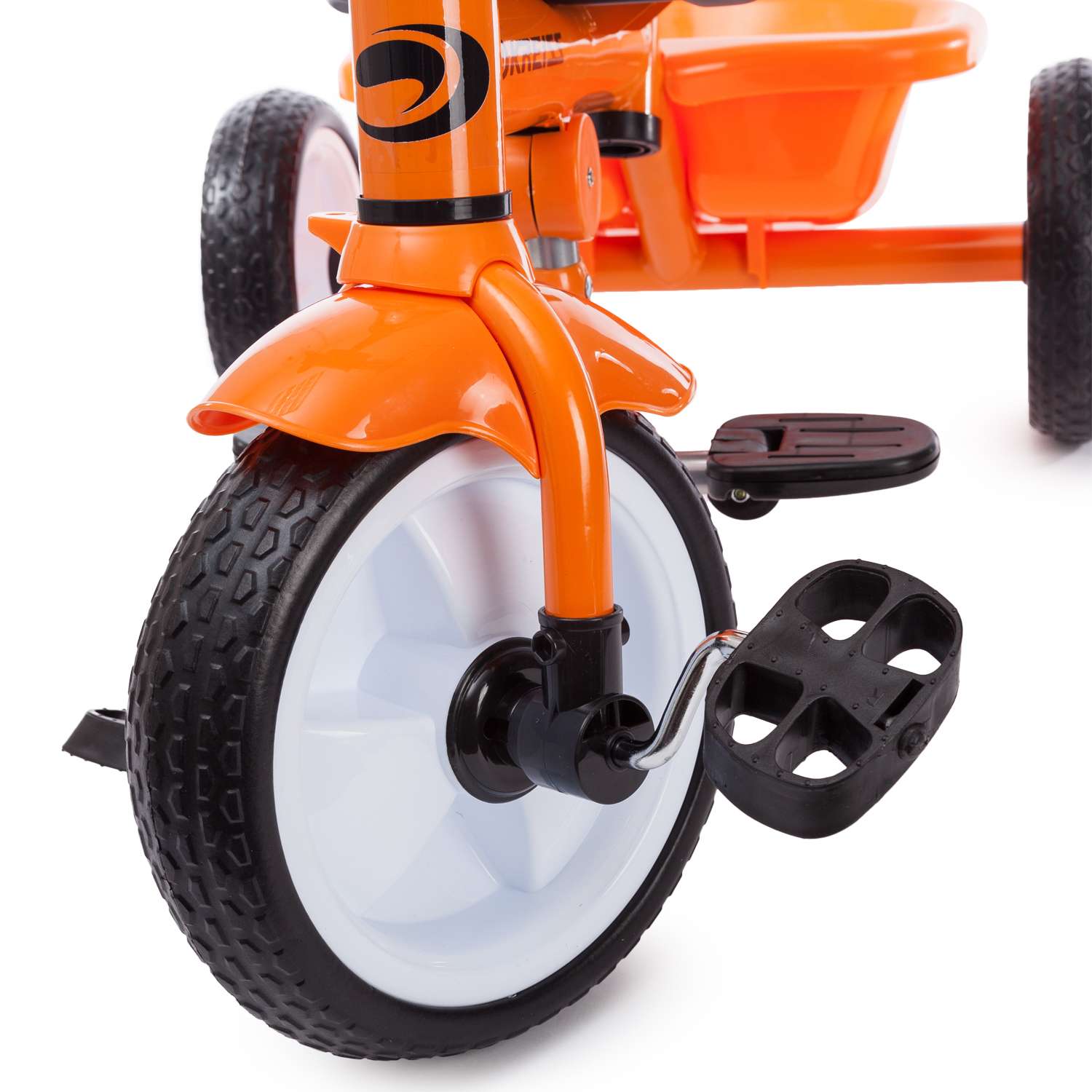 Велосипед трехколесный Kreiss с тентом Оранжевый - фото 14