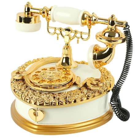 Сувенир-шкатулка Darvish Телефон музыкальная белый