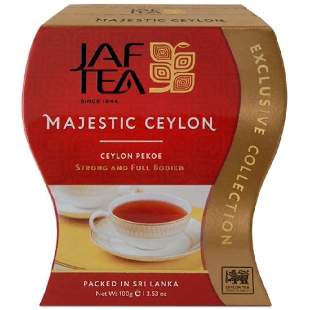 Чай чёрный JAF TEA Majestic Ceylon листовой сорт Pekoe 100 г - фото 1