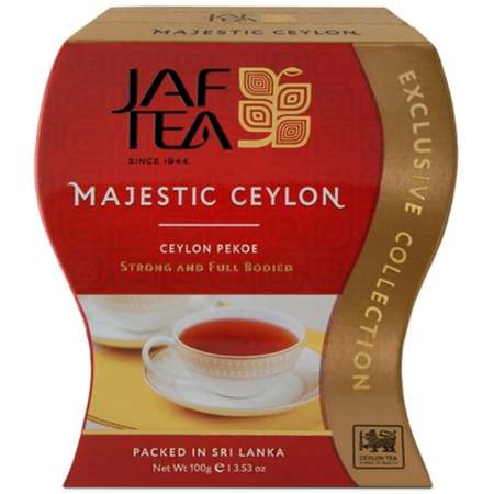 Чай чёрный JAF TEA Majestic Ceylon листовой сорт Pekoe 100 г