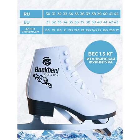 Коньки Backheel Коньки фигурные Backheel Lutz. Р. 33