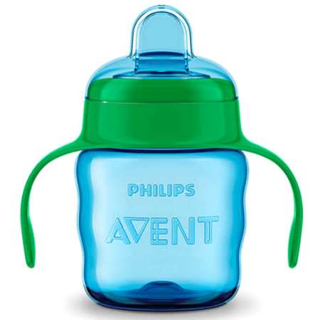 Поильник Philips Avent Comfort с носиком ручками 200мл с 6месяцев Голубой SCF551/05