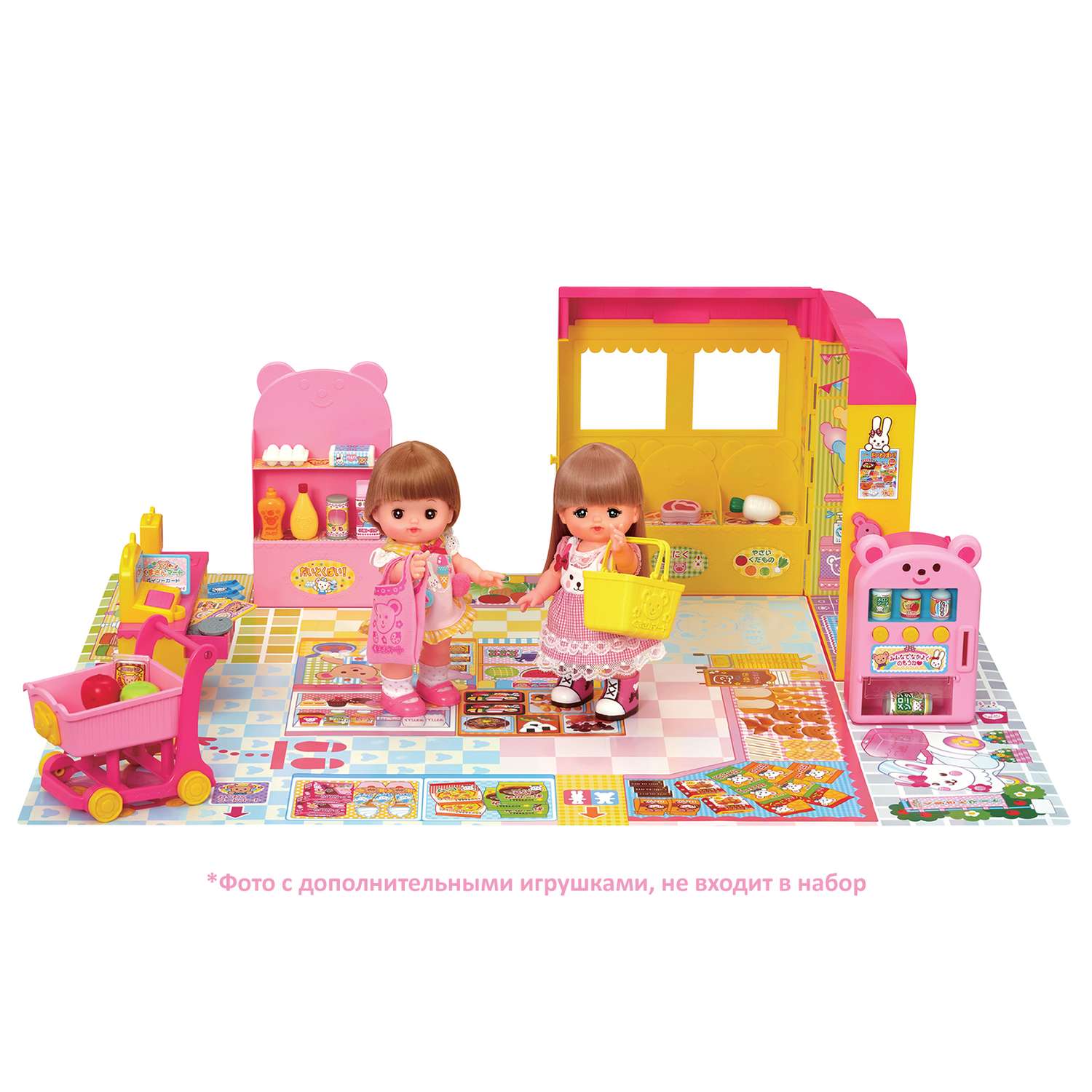 Игровой набор Kawaii Mell Супермаркет для куклы Мелл с аксессуарами звук 34Х27Х14 см (сложенный) - фото 2