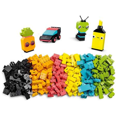 Конструктор LEGO Classic Creative Neon Fun блочный