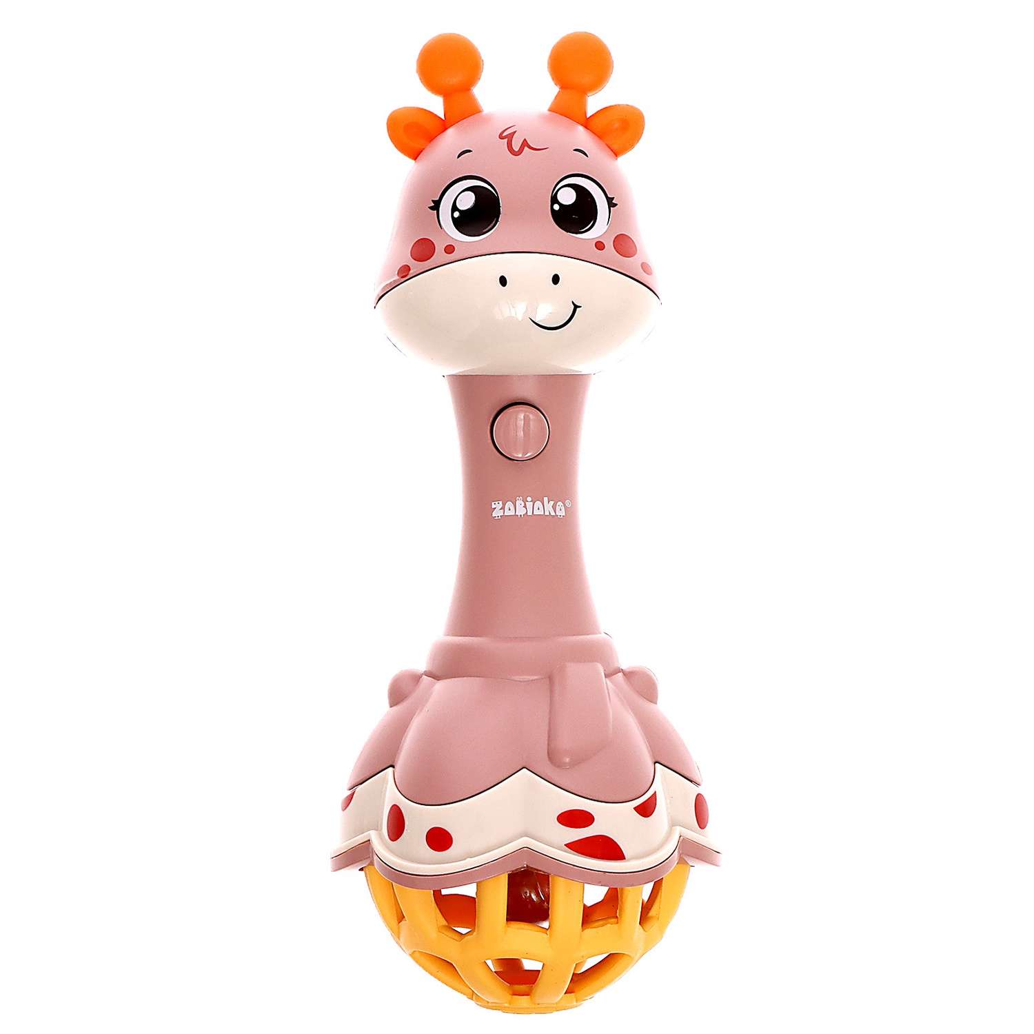 Музыкальная игрушка Zabiaka «Весёлый жирафик» звук свет цвет розовый - фото 2