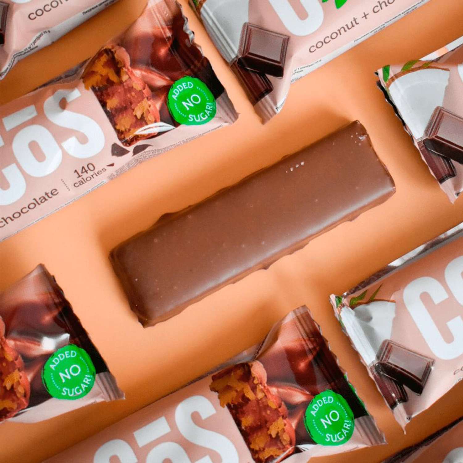 Протеиновые батончики СOCOS Fitnesshock Ассорти ванильный карамельный шоколадный кокос 12 шт 35гр - фото 9