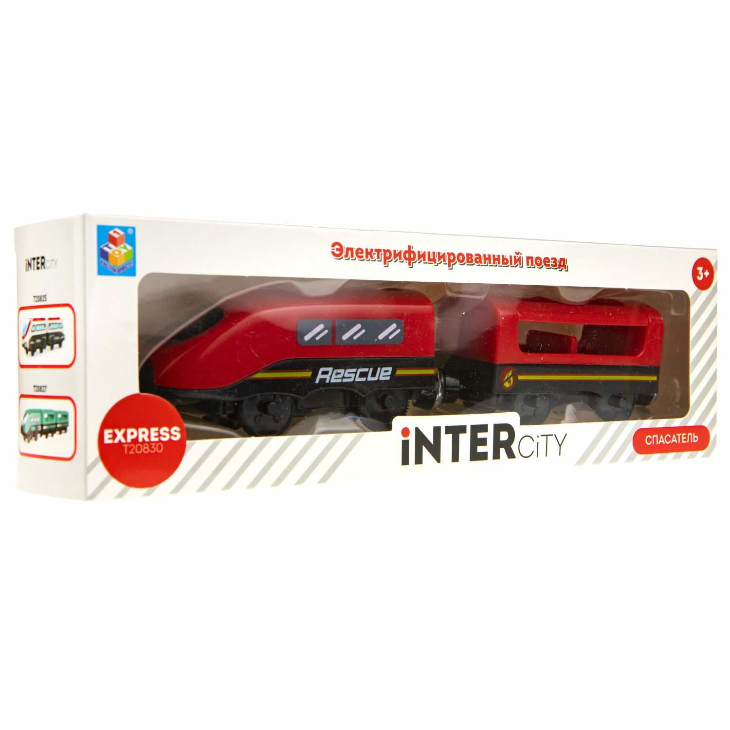 Игровой набор InterCity Электрический поезд Спасатель 2 вагона Т20830 - фото 6