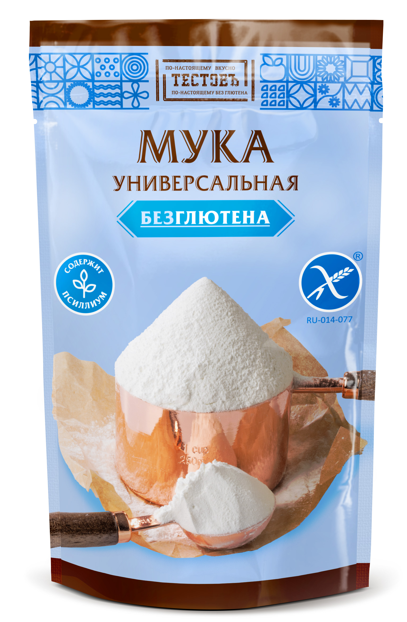 Мука ТЕСТОВЪ универсальная без глютена 500гр - фото 1