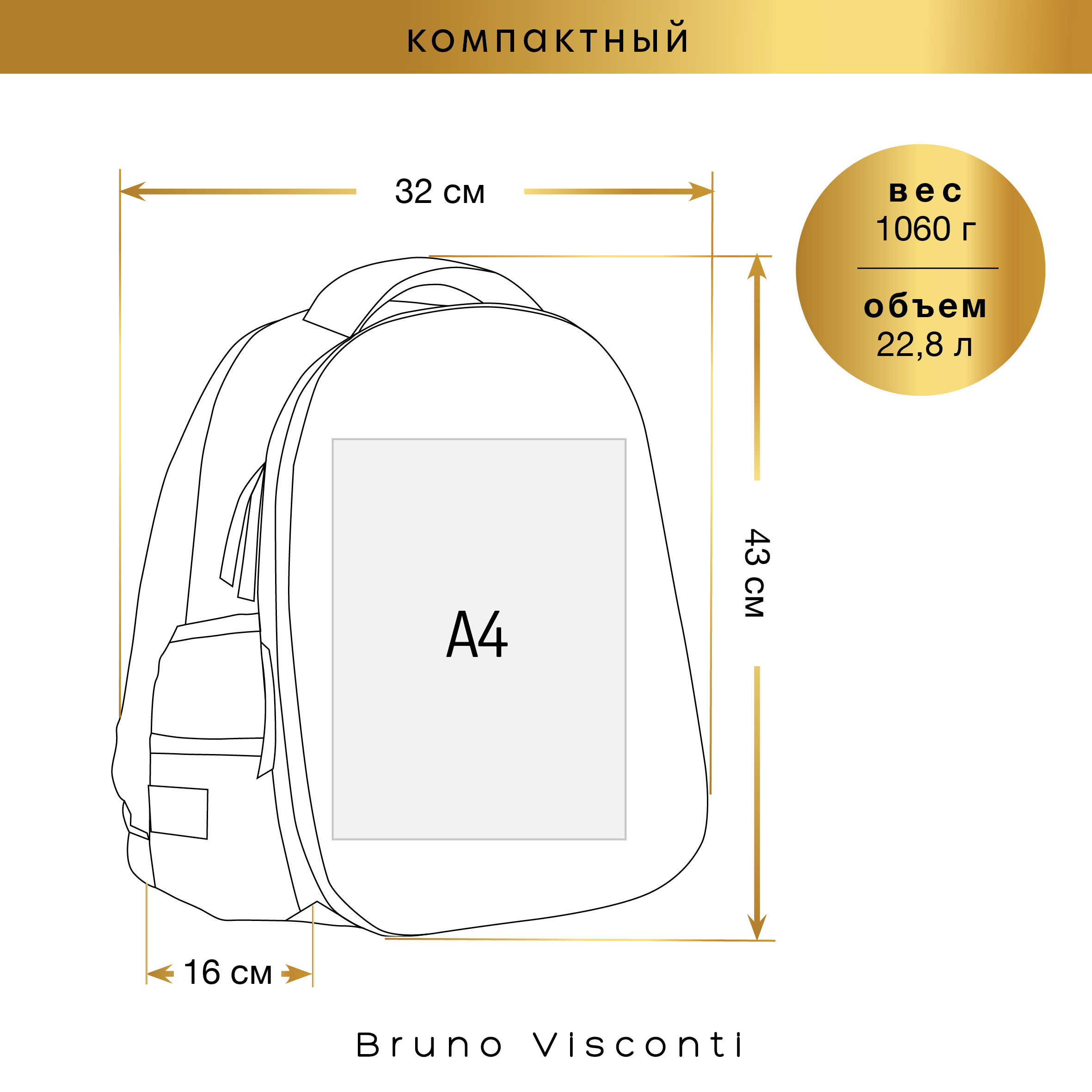 Рюкзак школьный Bruno Visconti Облегченная капсула синий с эргономичной спинкой Сова - фото 8