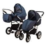 Коляска 2в1 Babyton Dizzy Dark blue-Blue