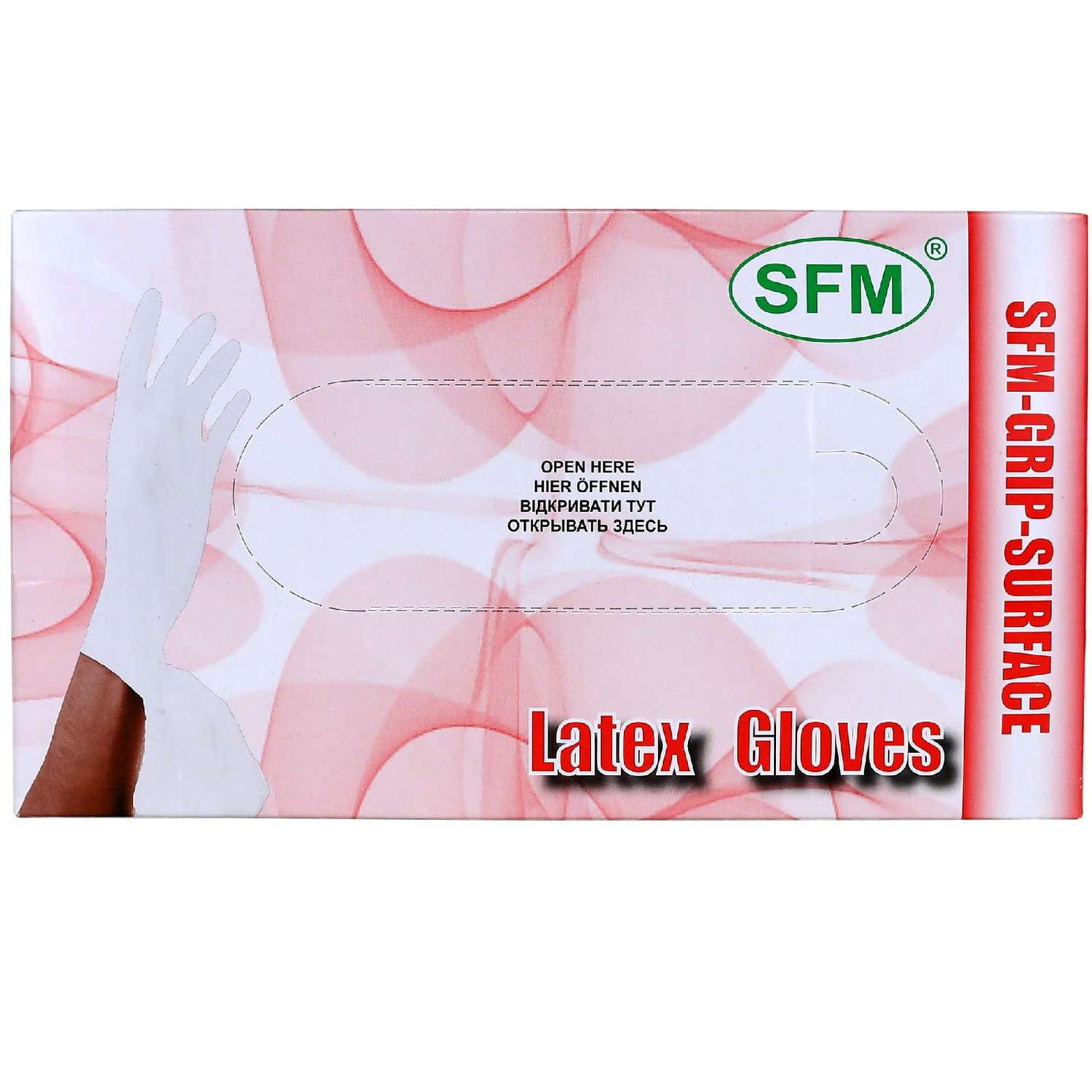 Перчатки SFM Hospital Products Латексные неопудренные размер L(8-9) 50 пар - фото 1