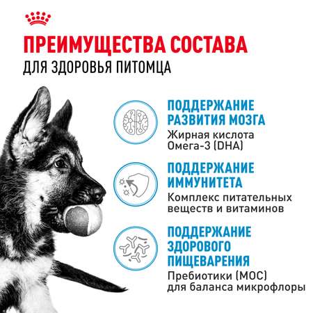 Корм для щенков ROYAL CANIN Puppy крупных пород 15кг