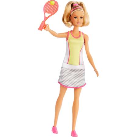 Кукла Barbie Кем быть Теннисистка Блондинка GJL65