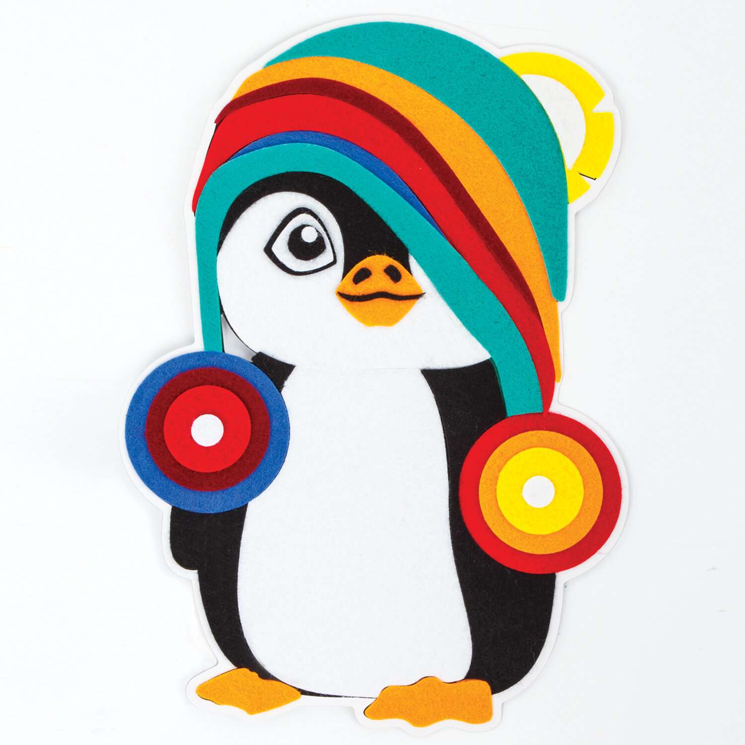 Набор для творчества Юнландия для изготовления аппликаций из фетра Пингвинчик 20х15 см - фото 11