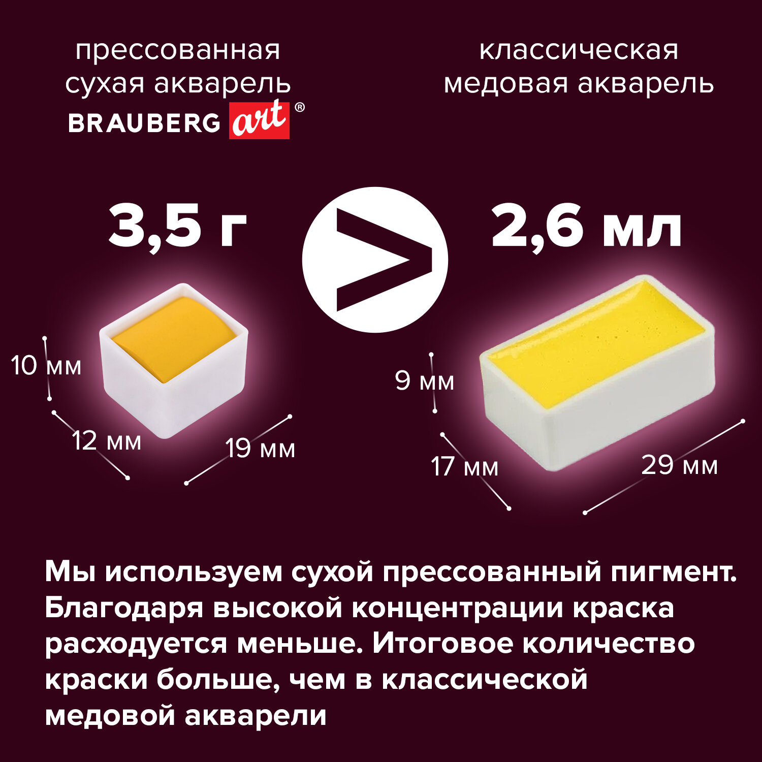 Акварель художественная Brauberg для рисования в кюветах Набор 48 цветов по 3.5 г - фото 3