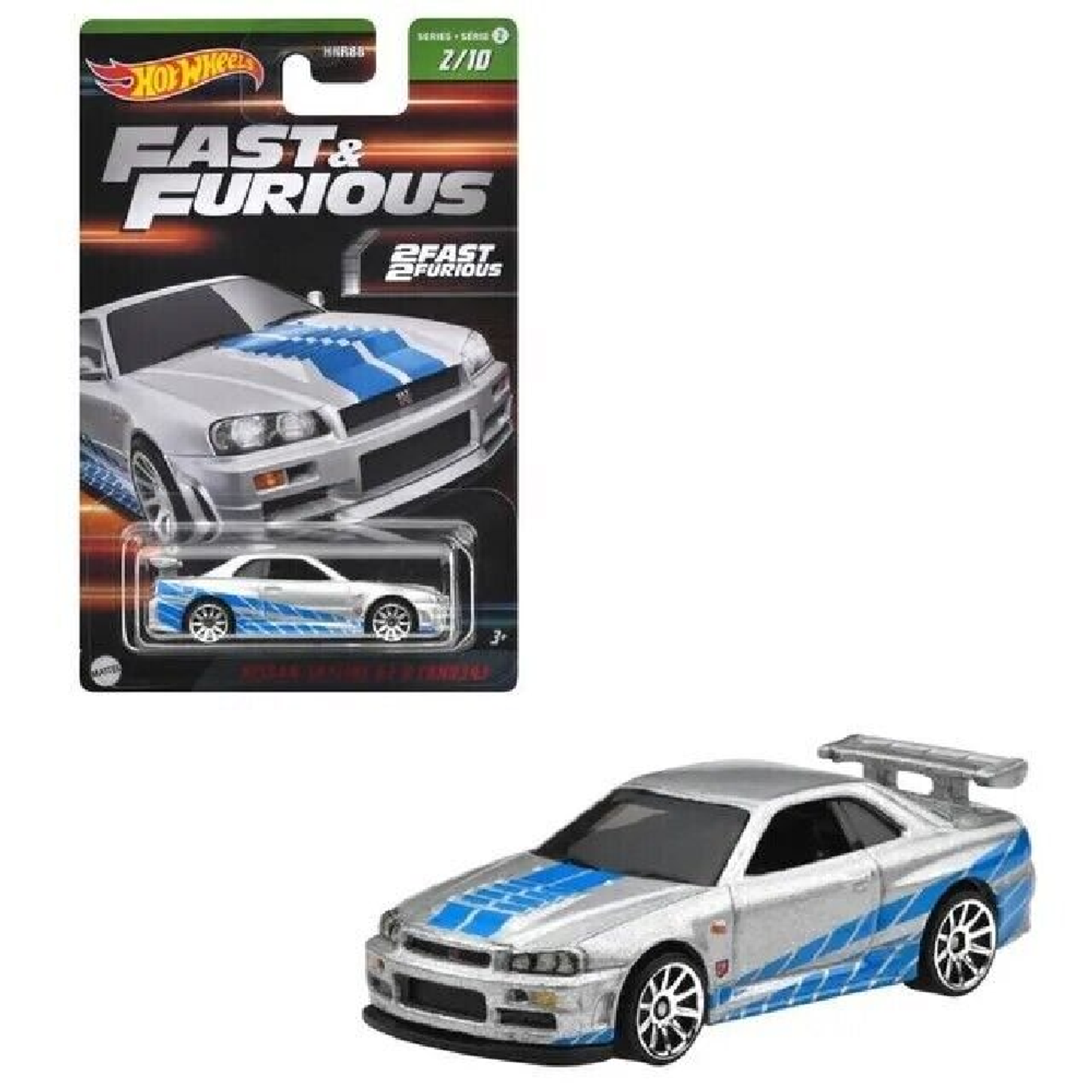 Автомобиль Hot Wheels Nissan 1:64 HNR88 - фото 1