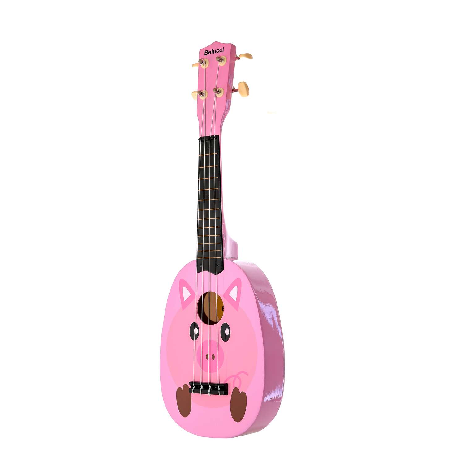 Укулеле Belucci Гавайская гитара для ребенка MU2115 (Pink Pig) - фото 2