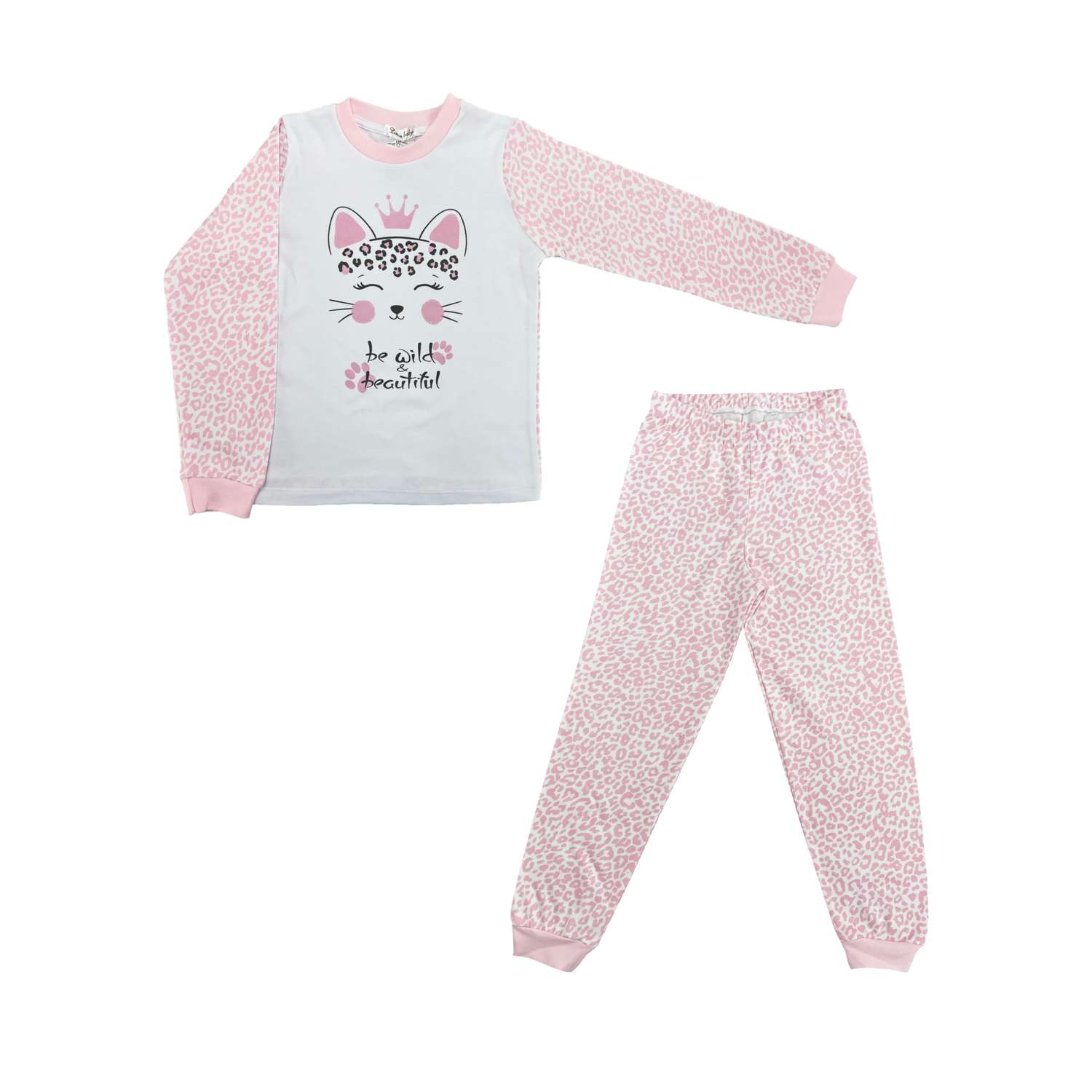 Пижама Linas baby 1292-11-Белый-розовый - фото 5