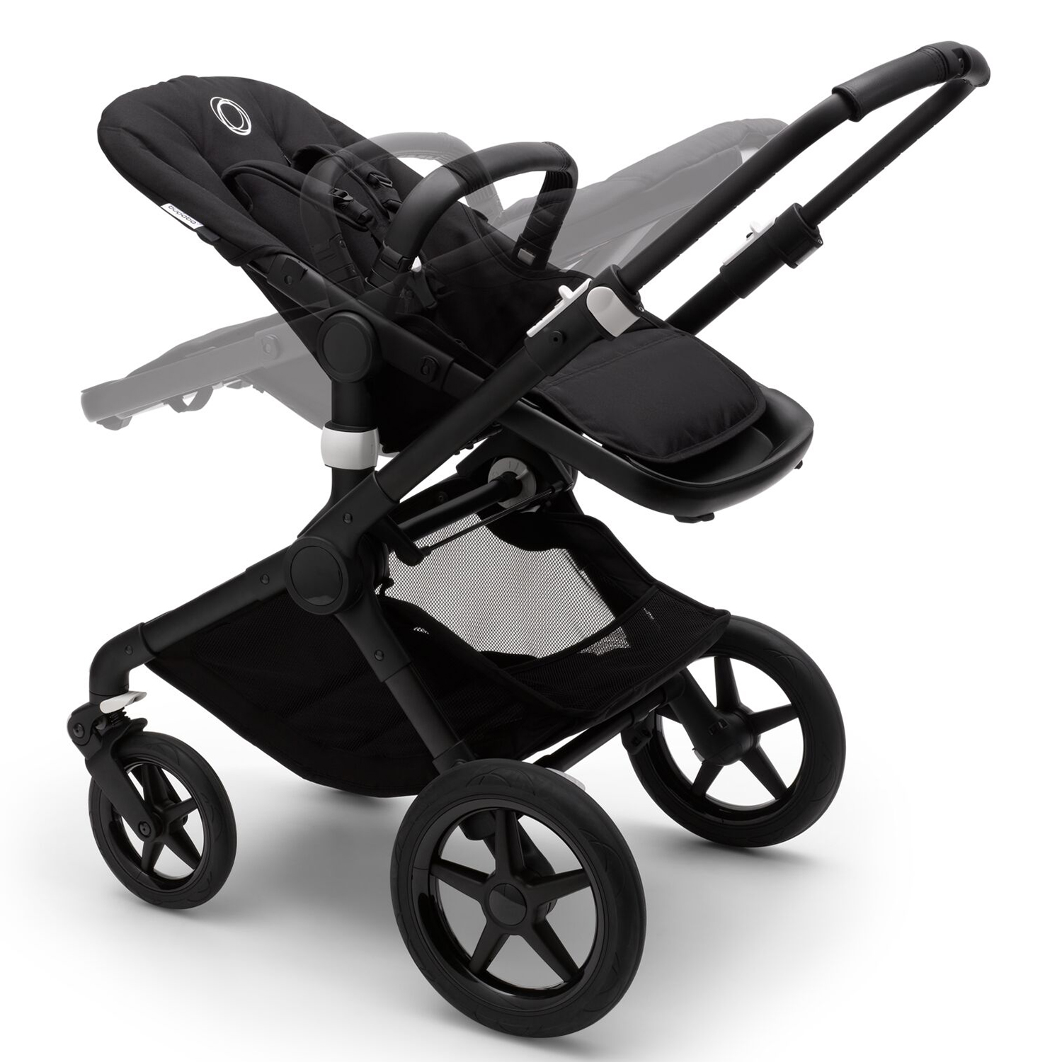 Коляска 2в1 Bugaboo Fox2 Complete Black Grey Melange-Grey Melange - фото 17