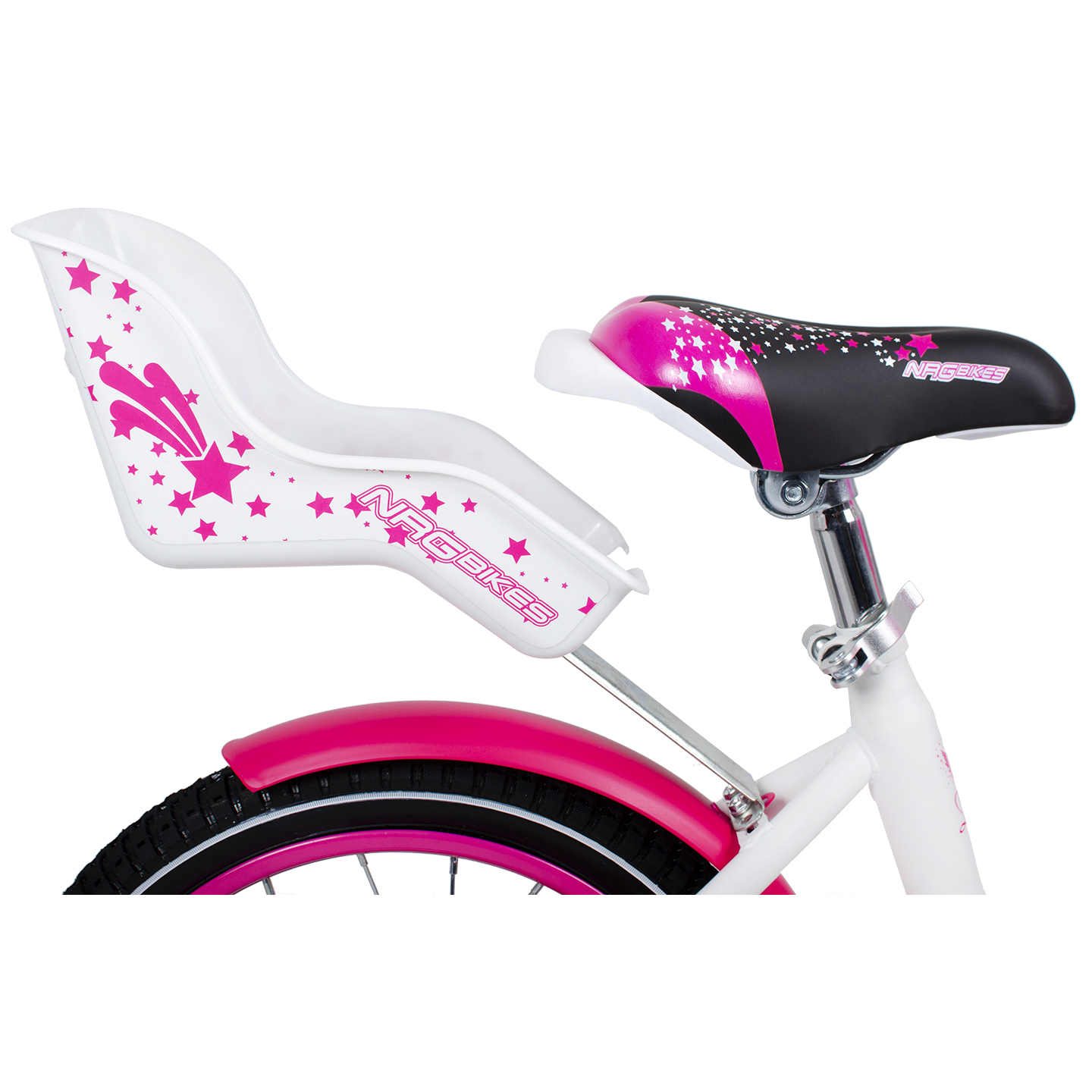 Велосипед NRG BIKES Dove 16 white-pink - фото 16