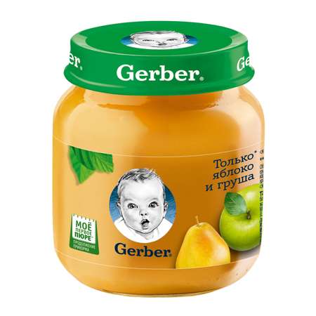 Пюре Gerber яблоко груша 130г с 5месяцев