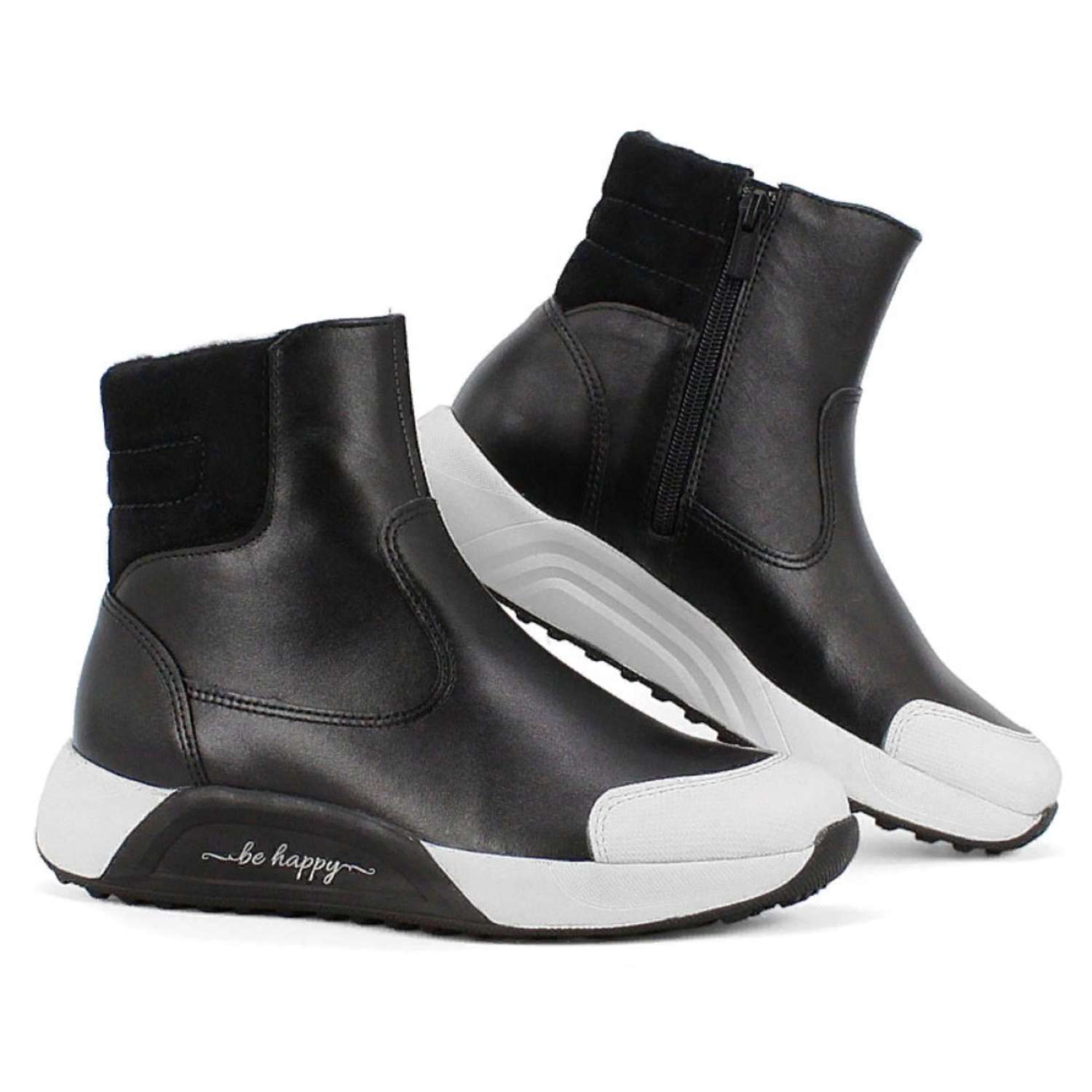 Ботинки ЛЕЛЬ м 4-2093 Ботинки школьные (черный) - фото 1
