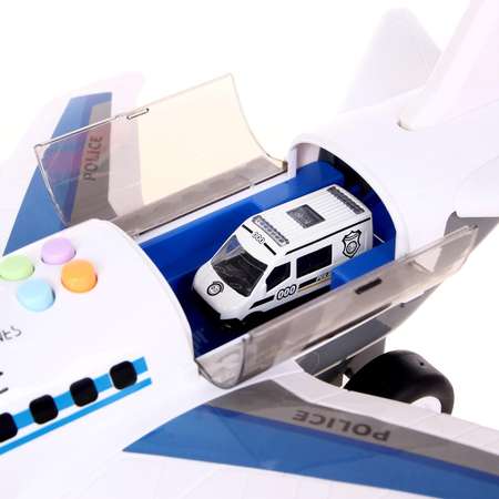 Парковка Sima-Land «Полицейский самолет» с машинками световые и звуковые эффекты