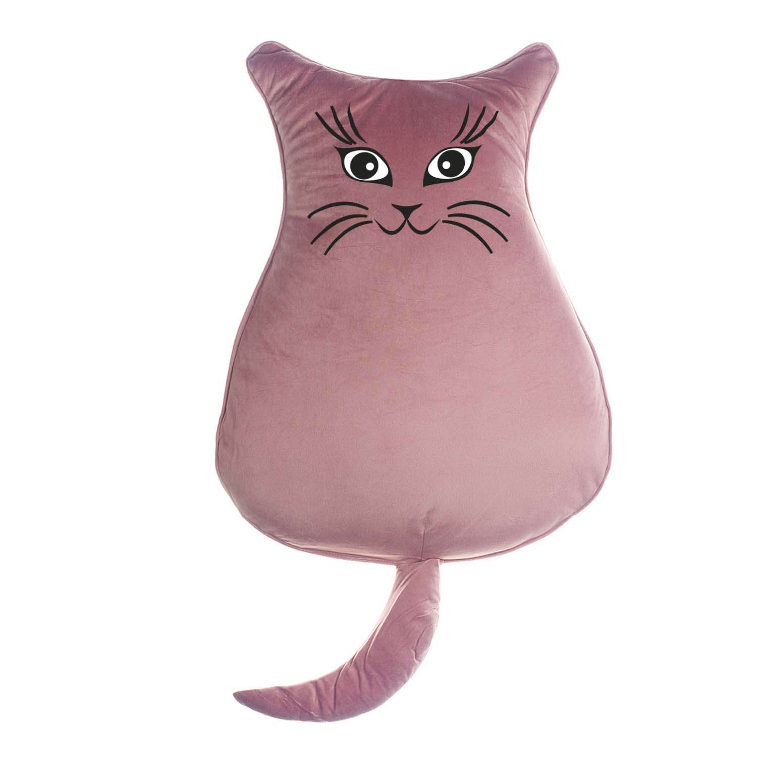 Подушка декоративная Solmax Розовый котик с мордочкой HDQ90323 - фото 1
