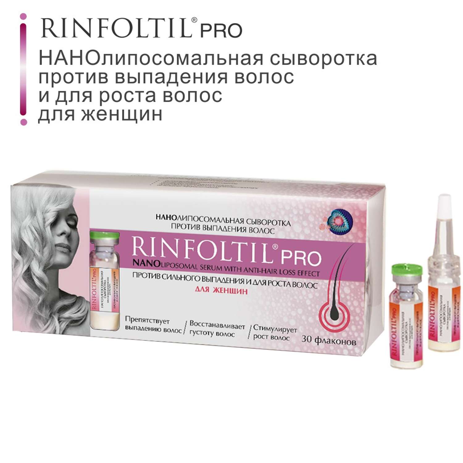 Сыворотка Rinfoltil PRO Нанолипосомальная против выпадения волос - фото 5