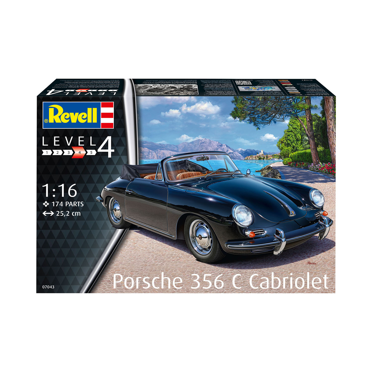 Модель для склейки Revell Porsche 356 Convertible 07043 - фото 6